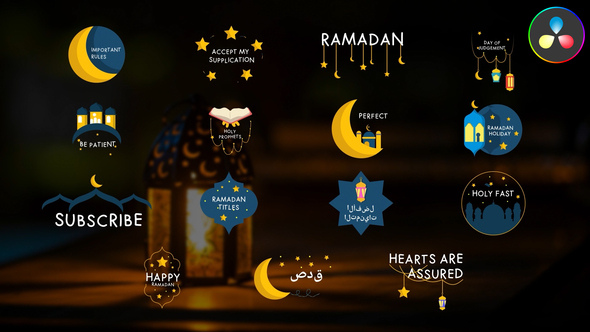 Ramadan Titles for DaVinci Resolve