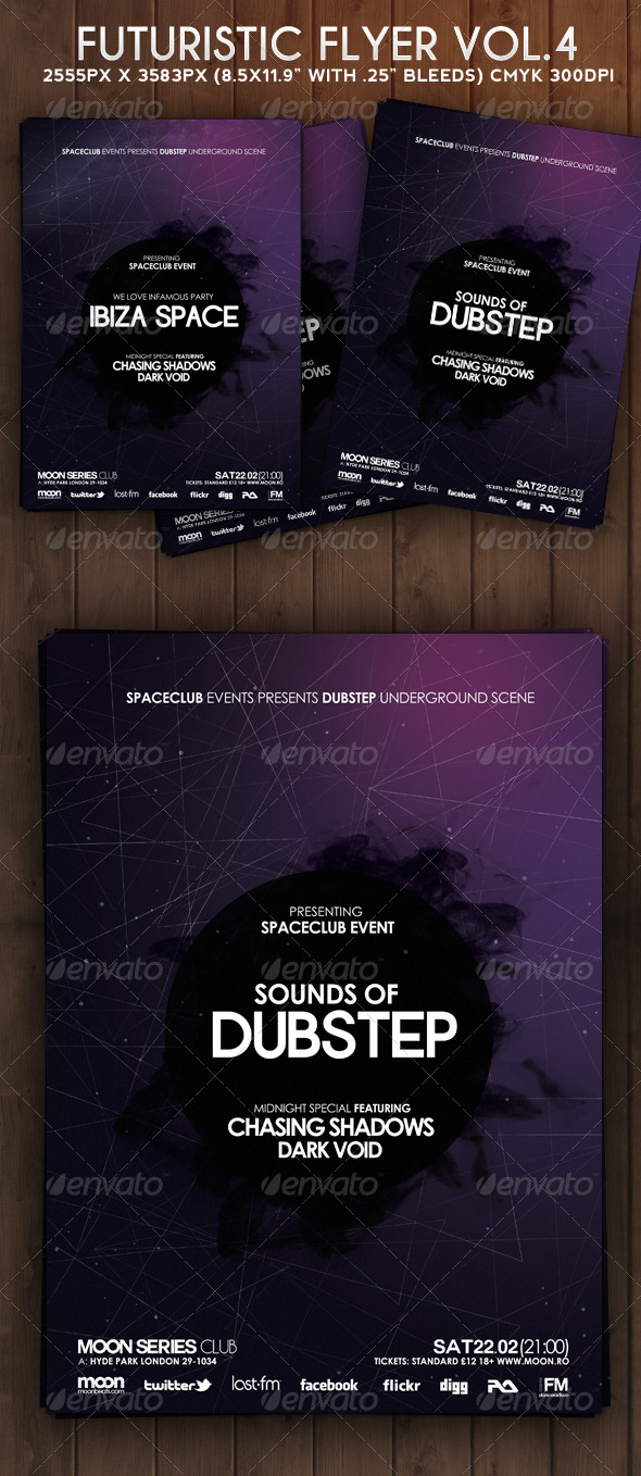 Dubstep Flyer - Clubs & Parties Events