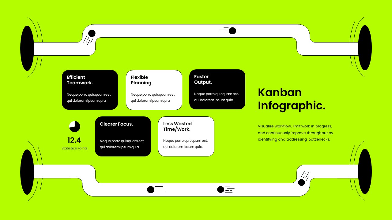 Neon Green Black Modern Business Process Method, Presentation Templates