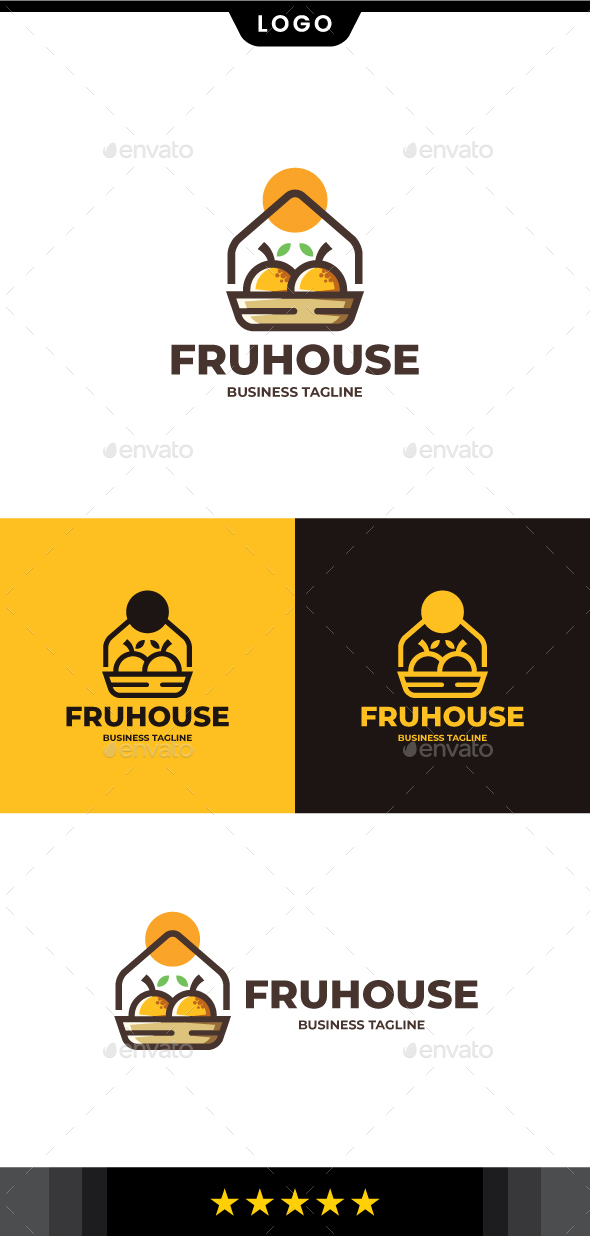 Fruit House Logo Template