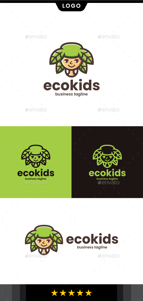 Eco Kid Logo Template