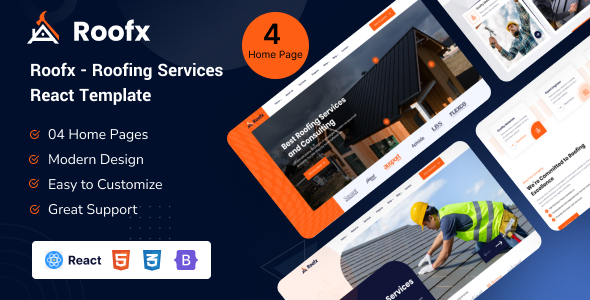 [DOWNLOAD]Roofx - Roofing Services React Template