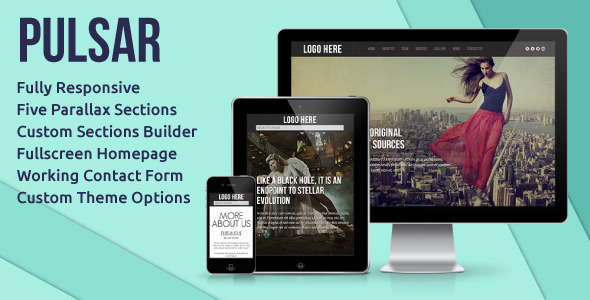 One Page and Parallax WordPress Awesomeness