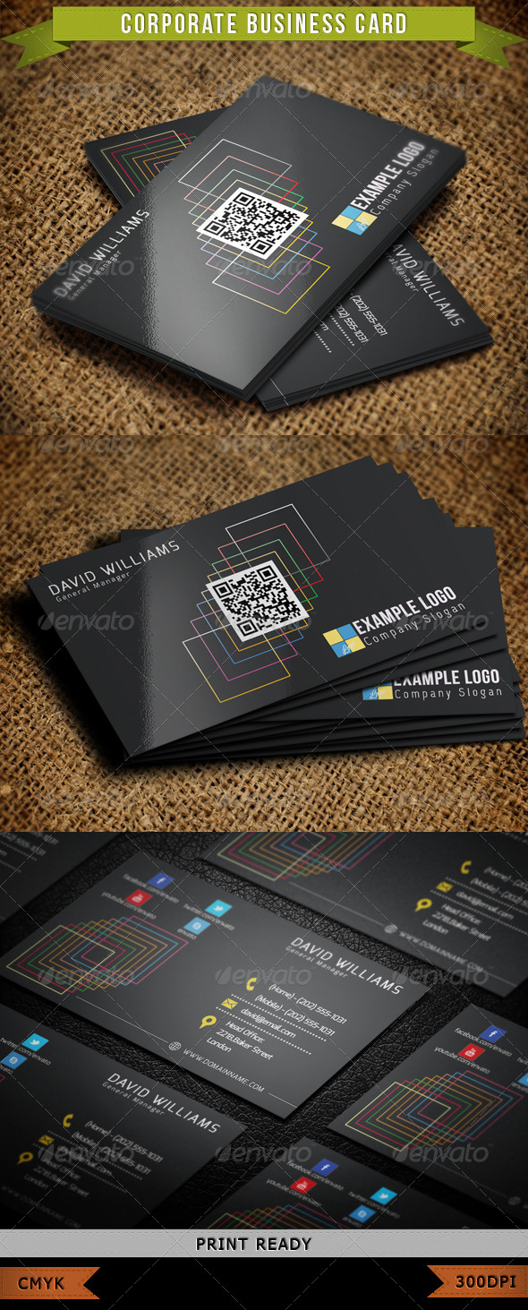 Corporate Business Card 013 - Corporate Business Cards