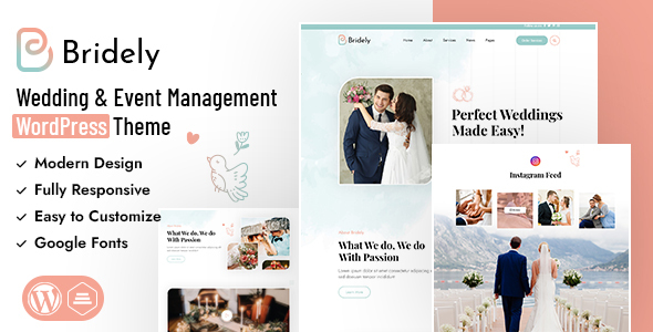 [DOWNLOAD]Bridely | Wedding & Event Management WordPress Theme
