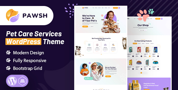 Pawsh | Pet Care Services WordPress Theme