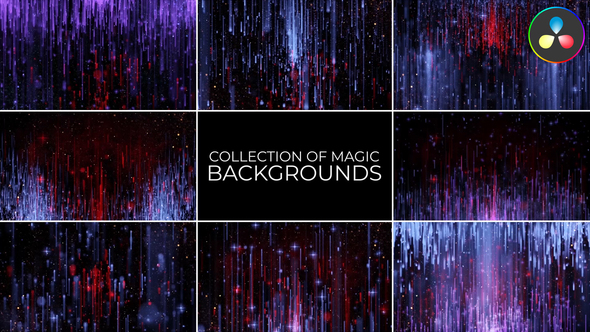 Collection of Magic Backgrounds for DaVinci Resolve