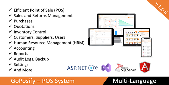 GoPosify POS - Best ERP, Inventory Management, HRM, Accounting