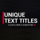 Clean Title Animations - VideoHive Item for Sale