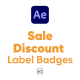 Sale Discount Label Badges For After Effects - VideoHive Item for Sale