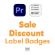 Sale Discount Label Badges For Premiere Pro 