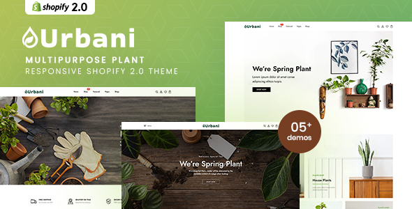 Urbani - MultiPurpose Plant Store Shopify 2.0 Theme