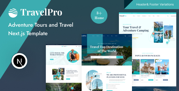 TravelPro - Adventure Tour and Travel Agency NextJS Template