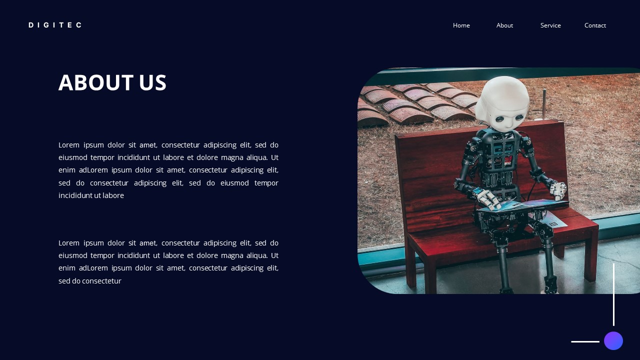 Digitec - Technology Google Slide Templates, Presentation Templates