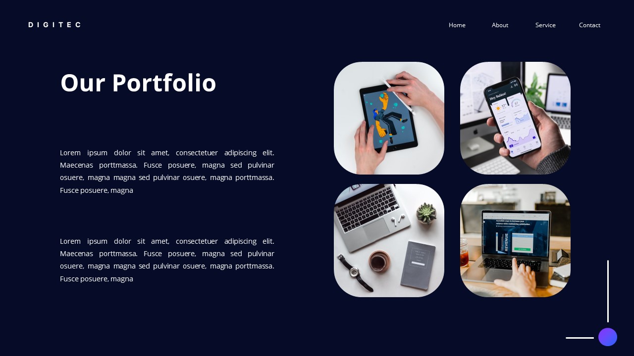 Digitec - Technology Google Slide Templates, Presentation Templates