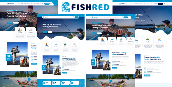Fishred - Fishing & Fish Hunting Club HTML5 Template
