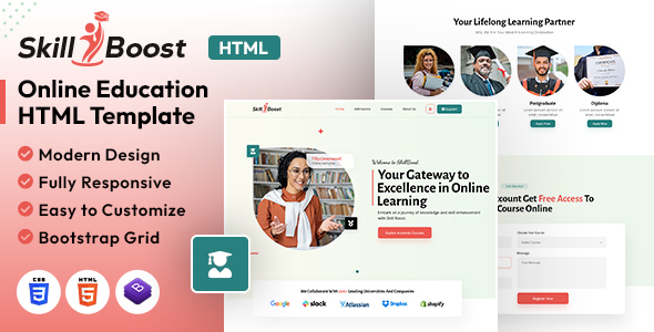 [DOWNLOAD]Skill Boost | Online Education HTML Template