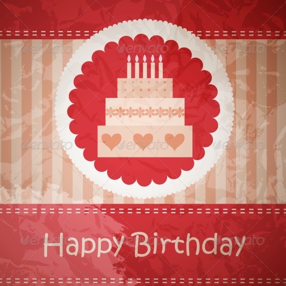 Birthday Card with Copy Space - Miscellaneous Vectors