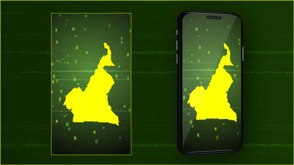 Cameroon Digital Map Intro - Vertical Video