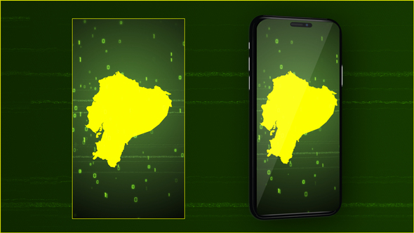Ecuador Digital Map Intro - Vertical Video