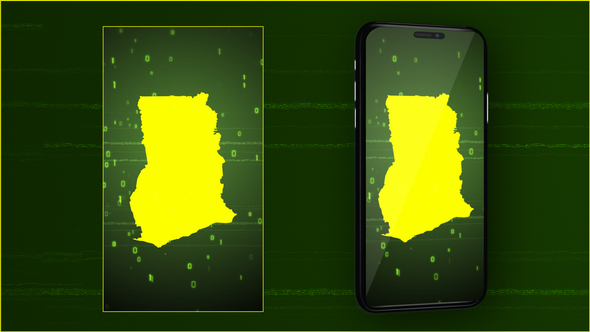 Ghana Digital Map Intro - Vertical Video