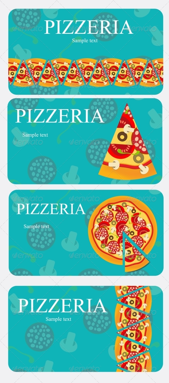 Pizza Menu Template - Food Objects