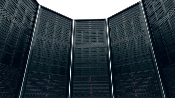 A view from inside of the great circular data servers construction. Loopable. HD alt