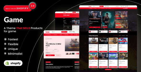 Game - Digital Gaming Store Shopify 2.0 Theme