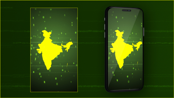 India Digital Map Intro - Vertical Video