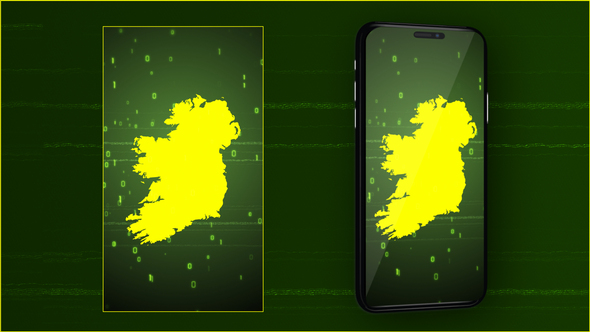Ireland Digital Map Intro - Vertical Video