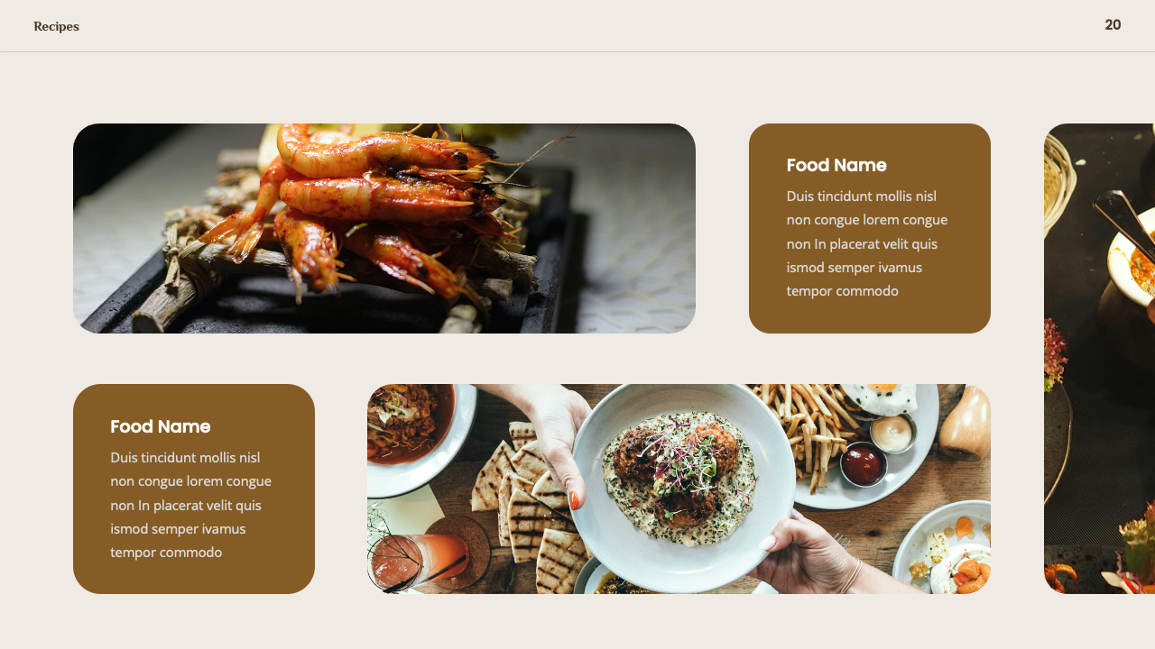 Recipes - Food PowerPoint Template, Presentation Templates | GraphicRiver