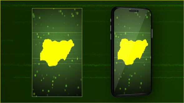 Nigeria Digital Map Intro - Vertical Video