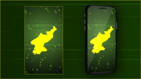 North Korea Digital Map Intro - Vertical Video