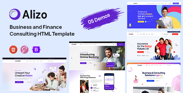 Alizo - Business & Finance Responsive HTML5 Template