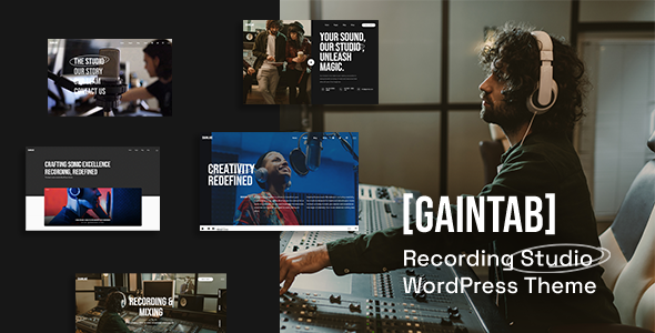 Gaintab - Music Recording Studio WordPress Theme
