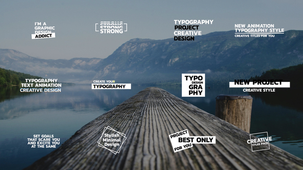 Bold Text Titles | After Effects Titles template preview