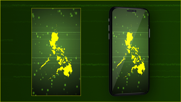 Philippines Digital Map Intro - Vertical Video