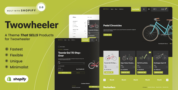Two Wheeler - Bikes & Cycling Shopify Theme OS 2.0