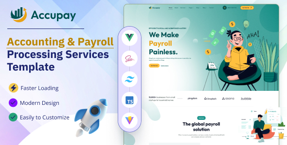 [DOWNLOAD]Accupay - Accounting & Payroll Processing Services Vue JS Tailwind CSS Template