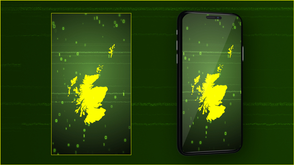 Scotland Digital Map Intro - Vertical Video