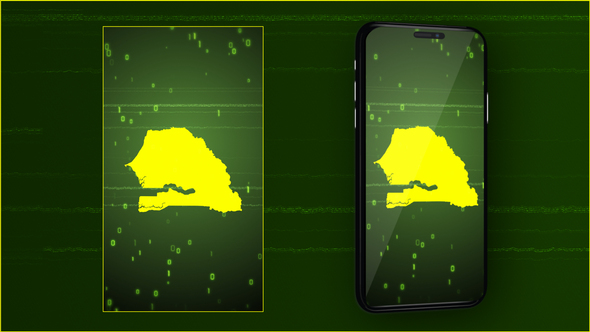 Senegal Digital Map Intro - Vertical Video
