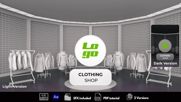 Clothing Shop Logo Stings template preview