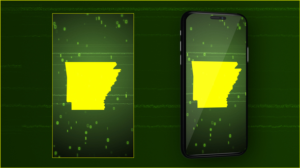 Arkansas State Digital Map Intro - Vertical Video