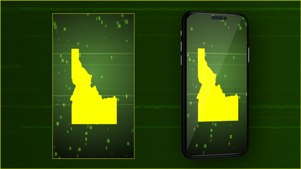 Idaho State Digital Map Intro - Vertical Video