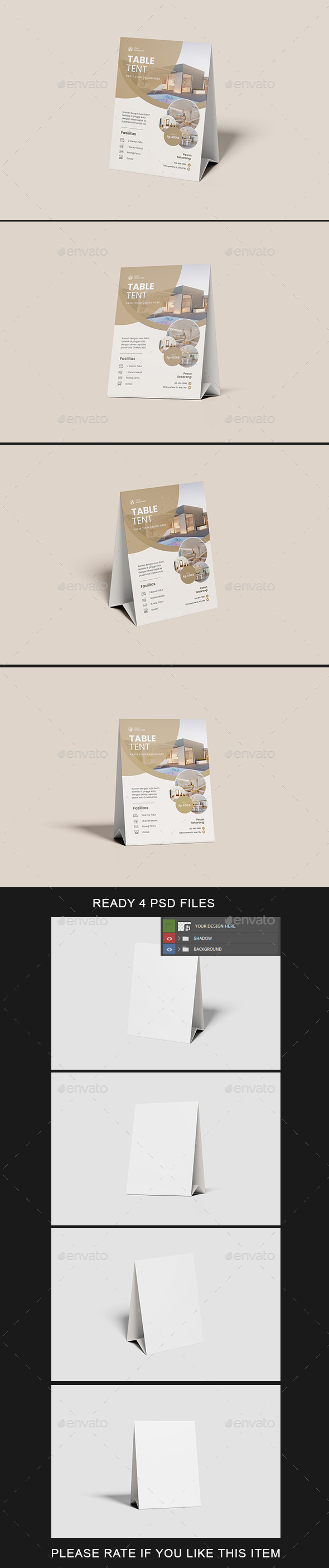 Table Tent Mockup