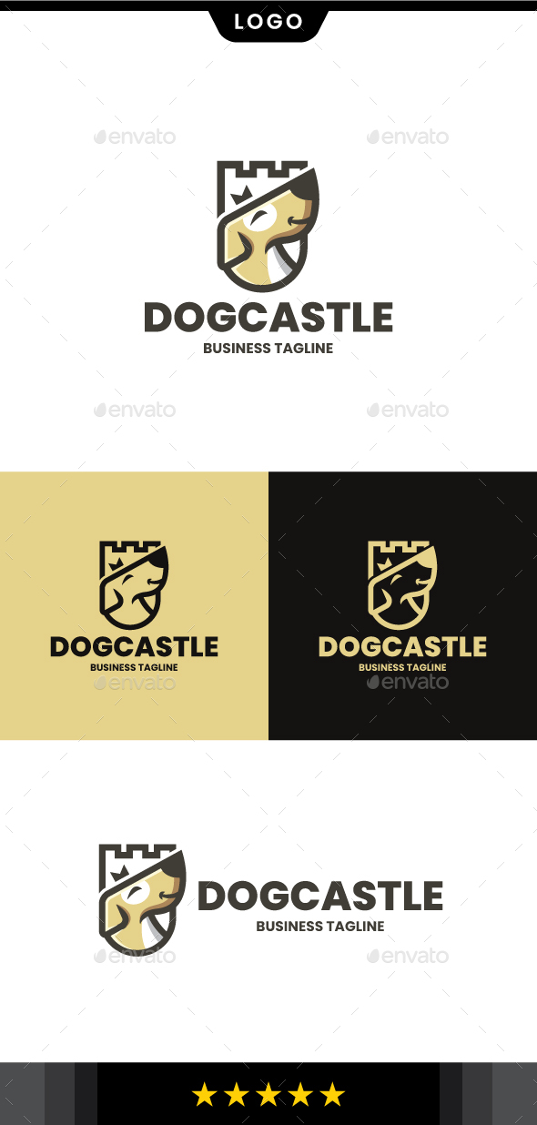 Dog Castle Logo Template