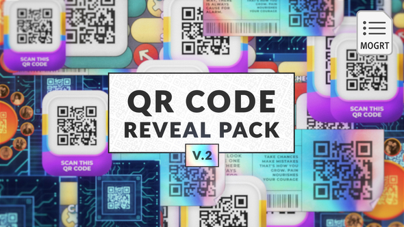 QR Code Reveal Pack 2 - MOGRT