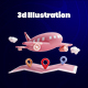 Travel 3d Illustration Icon Pack