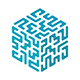 Blockchain Logo - Abstract Cube Maze
