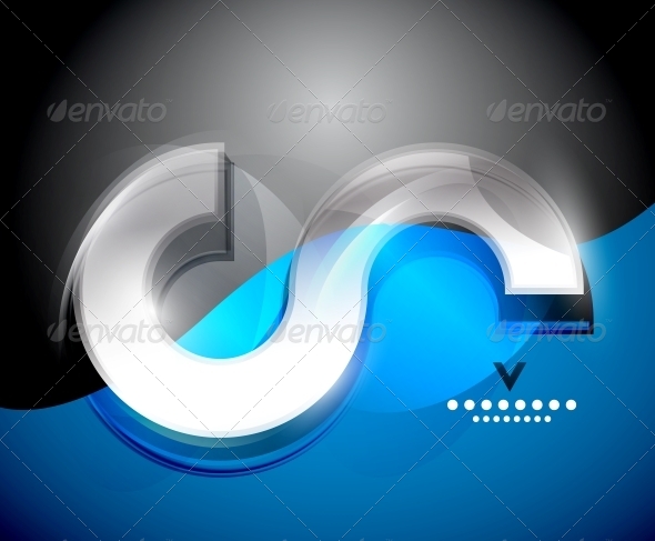 Digital Wave Design Template - Backgrounds Decorative